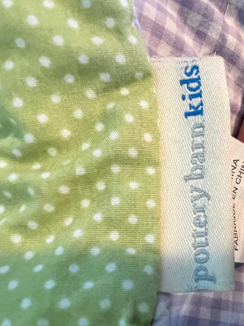 🧁Pottery Barn Kids Summer Birds Flowers Reversible Twin Quilt • Purple & Green